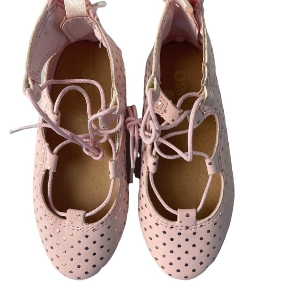OshKosh B'Gosh Pink Polka Dot Karlie-G Toddler Shoes Size 7 - Picture 2 of 6